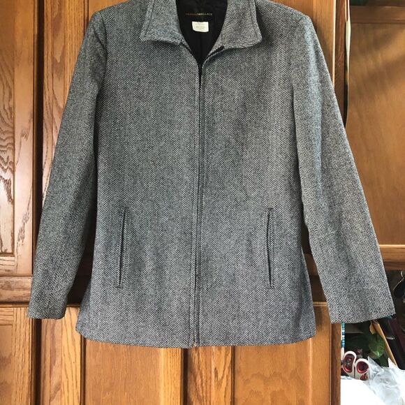 Harris Wallace City College Collared Full Zip Tweed Jacket - 4 - Picture 5 of 12
